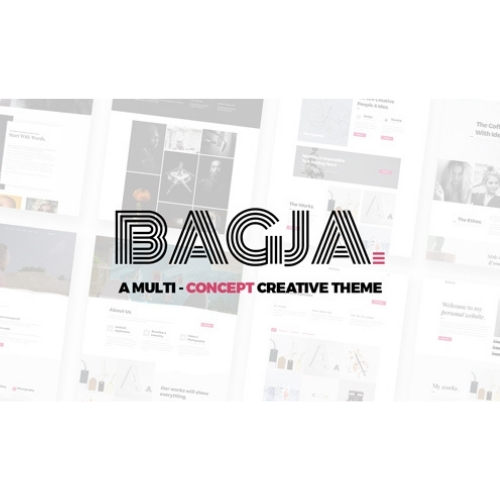 Bagja - Responsive Multi Concept & One Page Portfolio Theme
